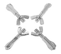 SHINEOFI 4 Pièces Boulon de Tension Performance de Coupe Stable pour Scie à Archet en Fer Argenté, Résistant à L'usure pour Bricolage et Construction Extérieure