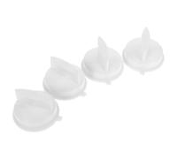 SHINEOFI 4 Pièces Bouton de Minuterie pour Micro-ondes et Cuisinière, Interrupteur à Cadran en Plastique Blanc, Contrôle Précis pour Cuisines Domestiques et Bureaux