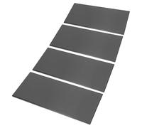 SHINEOFI 4 Pièces Plaque de Porte Résistante Acier Inoxydable Brossé Autocollante pour Écoles Bureaux Hôpitaux et Appartements