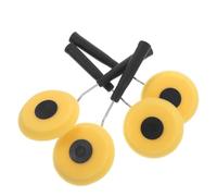 SHINEOFI 4 Pièces Rouleau à Peinture en Éponge Poignée Antidérapante, Brosse D'angle Ronde Haute Densité pour Salon Cuisine, Résistant à L'usure