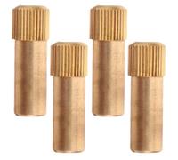 SHINEOFI 4 Pièces Supports D'étagères à Chevilles en Laiton, Épingles D'étagère D'armoire, Grand Modèle, Couleur Or, Style Antique, pour Étagères de Meubles et Armoires, Anti-desserrage