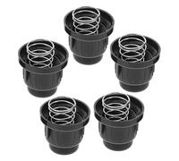 SHINEOFI 5 Pièces Bouchon D'allumage Noir PP pour Poêle et Brasero, Compact | Usage Camping et Extérieur, Capuchon de Remplacement pour Interrupteur, Format Aaa