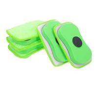 SHINEOFI 5 Pièces Effaceur de Tableau Blanc en Éponge Verte Magnétique Portable pour Tableau à Marqueur, pour École et Salle de Classe, Matériau Eva Solide