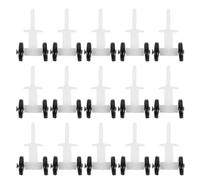 SHINEOFI 50 Pièces Poulie de Rail de Rideau Mini en Plastique à Galets | Technologie Nano Bille, Glissement Fluide et Installation Flexible, pour Fenêtres, Placards et Séparateurs