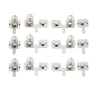 SHINEOFI 6 Ensembles Plaques de Contact Acier Inoxydable pour Télécommande Ressorts pour Piles AAA Connecteurs Positifs et Négatifs Lot Précis