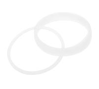 SHINEOFI 6 Pièces Anneau en Silicone Blanc pour Couvercle de Tasse Isotherme, Joint D'étanchéité Facile à Nettoyer, Usage Polyvalent pour Bouteille et Récipient Isolant
