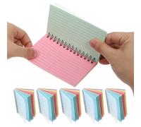 SHINEOFI 6 Pièces Petit Bloc-notes à Spirale de Poche Multicolore | Papier, Format Compact et Feuilles Détachables, pour Élèves et Enseignants, Idées, Listes et Cours