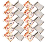 SHINEOFI 60 Pièces Paquet à Cordon en Organza Transparent pour Friandises D'halloween Motifs Citrouille et Araignée, Design Unique pour Fête et Distribution de Bonbons