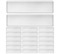 SHINEOFI 60 Pièces Pochette Transparente pour Fiches Index Auto-adhésive Pvc Étanche pour Classement de Bureau et Organisation des Documents