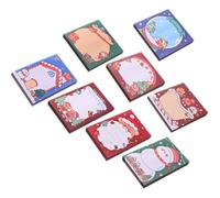 SHINEOFI 8 Pièces Cartoon Note Adhésive Mémo, Petit Bloc-notes Autocollant, Papier, 8 Livres, Portable, Adhésif Amovible, Repositionnable, pour Écoles et Bureaux