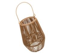 SHINEOFI Abat-jour D'extérieur en Rotin Kaki pour Lampe à Pétrole | Tressage Artisanal en Fer, Surface Adoucie, Diffuse une Lumière Douce, Réduit L’éblouissement aux Patios