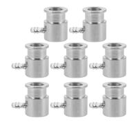 SHINEOFI Accessoires de Barbecue d'extérieur Lot de 8 : Manchon limiteur pour Fourchette de rôtissoire à gaz, pièce de Rechange en Fer chromé pour Repas en Famille