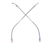 SHINEOFI Accessoires pour Lunettes sans Monture Pourpre, Paire de Branches en Acier Inoxydable Coupe Unique, Antidérapantes et Protection les Rayures, pour Étudier et Se Déplacer
