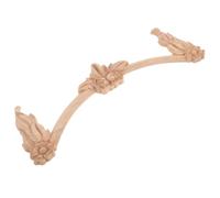 SHINEOFI Applique Bois Sculpté Incrustation en Bois Sculpté Beige Applique Décorative Ornée Ambiance Raffinée Construction Robuste pour Mur et Cadre DIY Projets de Décoration Intérieure