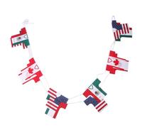 SHINEOFI Bannière en Tissu Thème International de Football Impression Couleur Vive, Placement Flexible pour Supermarchés et Rassemblements, Effet Visuel Attractif
