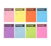 SHINEOFI Bloc-notes Message Téléphonique Autocollant Bureau | Pad de messages fluorescents pour suivi appels, mémo repositionnable idéal pour smartphone et téléphone fixe bureau.