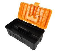 SHINEOFI Boîte à Outils Portable en Plastique PP à Fermeture Sécurisée | Poignée Intégrée, Structure Robuste, Grand Volume de Rangement, Format Compact pour Transport et Organisation
