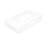SHINEOFI Boîte à Œufs Empilable Plateau Rangement Œufs Bac Pour Réfrigérateur Légumes Support Cuisine Blanc