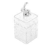 SHINEOFI Boîte de Rangement Compacte et Cure-Dents, en Transparent, pour Accessoires de Salle de Bain et Organisation Maquillage