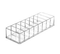 SHINEOFI Boîte de Rangement pour Cosmétiques 8 Compartiments en Acrylique Transparent Multifonctionnels, Design Simple et Pratique pour Maison ou Centre Commercial