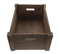 SHINEOFI Boîte de Rangement pour Disques Vinyle en Bois, Boîte de Présentation D'album en Bois, 35x25x15cm, Accès Rapide, Rangement Sécurisé, Construction Solide, pour Bureau et Exposition