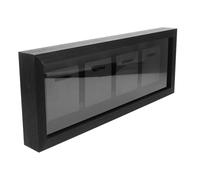 SHINEOFI Boîte Vitrine en Bois Foncé pour Médailles 4 Compartiments, Cadre Exposition Mural Table, Rangement Multifonctionnel pour Trophées et Certificats, Décoration Maison Moderne
