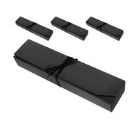 SHINEOFI Boîtes à truffes mini 6 cavités 4 unités pour cadeaux invités et anniversaires - coffret en papier noir 24 x 5,5 x 3,5 cm, protège contre les dommages et déformations