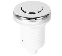 SHINEOFI Bouton Pneumatique pour Bain, Interrupteur Marche Arrêt pour Spa | Acier Inoxydable 304, Silicone et ABS, Installation Rapide, Finition Blanche Brillante, pour Boîtier de Commande