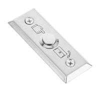 SHINEOFI Bouton sortie interrupteur fermé plaque de protection pour sonnette couleur argent installation facile pour contrôle accès