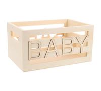 SHINEOFI Caisse de Rangement en Bois Beige, Ventilée, Empilable, avec | Usage Bibliothèque et Placard, Côtés Ouverts, Format Peu Encombrant, Transport Facile, Organisation Polyvalente