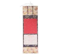 SHINEOFI Calendrier Mural 2027 en Tissu Batik Fait Main, Design Traditionnel Chinois pour Décoration Nouvel An Chinois, Prêt à Accrocher et Gain de Place, Année du Mouton