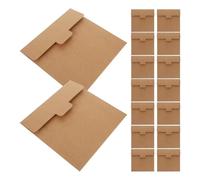 SHINEOFI Carrées 20x20 Cm en Papier Kraft Robustes Lot de 20 Faciles à Transporter et Rangement de Cartes pour Invitations de Fête