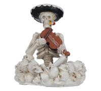 SHINEOFI Cendrier Tête de Crâne en Résine, Célébration Halloween Décor | Mini Figurine, Usage Intérieur Extérieur, pour Terrasse Balcon Bureau, Design Unique et Facile à Nettoyer
