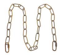 SHINEOFI Chaîne Métallique Dorée pour Lustre Suspendu, Chaîne Décorative Ajustable pour Éclairage et Besoins Décoratifs, Longueur 189 Cm Suspendre Facile