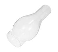 SHINEOFI Cheminée de Lampe à Huile en Verre Transparent 23x6,5x5cm, Abat-jour Vintage pour Éclairage D'urgence et Décoration Intérieure Entretien Facile et Lumière Douce