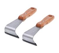 SHINEOFI Coupe-Mains pour Arbres Fruitiers 2pcs en Bois et Acier Poignée Ergonomique, Outil Multifonctionnel pour Gratter L'écorce sans Abîmer la Peau