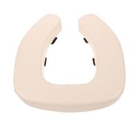 SHINEOFI Coussin de Siège de Toilette Rembourré en Mousse Coussin de Toilette Moelleux Pvc et Éponge Blanc Étanche Seniors et Personnes Âgées