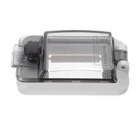 SHINEOFI Couvercle de distribution de circuit transparent 2 voies avec design à bascule, multiple trous de fixation, protection contre poussière et éclaboussures, boîtier électrique