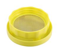 SHINEOFI Couvercle de Germination Facile à Rincer Jaune en Plastique Plateau à Quatre Pieds, Design Ergonomique pour Bocaux Mason pour Germoir Maison