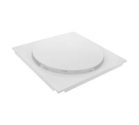 SHINEOFI Couvercle de Ventilation Circulaire Blanc en ABS pour Plafond, Grille D'échappement à Persiennes, Installation Gain de Place, Ventilation pour Salon ou Espace de Travail