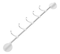 SHINEOFI Crochet Aimanté Frigo Blanc en Pp pour Rangement des Ustensiles de Barbecue, Barre Aimantée avec Crochet Cuisine, Support Magnétique Polyvalent et Élégant
