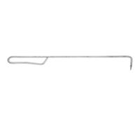 SHINEOFI Crochet D'écumoire de Piscine, Hameçon de Filet de Natation, en Fer Argenté, 40cm, pour Panier de Skimmer et Couvercle de Regard, Stable et Fiable