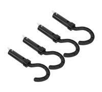 SHINEOFI Crochet pour Aspirateur de Piscine 4 Pièces en Plastique Noir | Fixation à Clip, Prise Antidérapante, Entretien Simple, Compatible Perche Télescopique et Usage en Eau