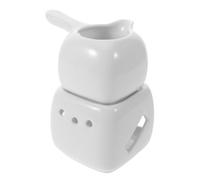 SHINEOFI Diffuseur d'huiles essentielles et brûleur d'arômes en céramique, support porte-bougie blanc, utilisation pour spa et décoration intérieure, diffusion prolongée