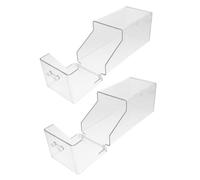 SHINEOFI Distributeur de Masque et Moufles en Plastique Transparent avec Couvercle, Capacité Spacieuse, pour Environnements de Laboratoire, Lot de 2 Pièces