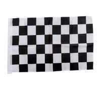 SHINEOFI Drapeau de Course à Carreaux Noir et Blanc Polyester Signal de Départ pour Événements Sportifs Fête et Match Drapeau de Signalisation Racing Classique