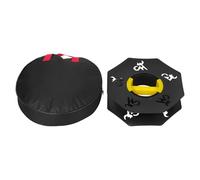 SHINEOFI Enrouleur de Câble et Paquet de Rangement avec Poignée Antidérapante Élargie en Plastique Noir Structure à Double Roulement de Terrain Sportif pour Camping et Entretien DIY