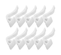 SHINEOFI Ensemble de Clips de Fixation pour Tuyau en Plastique Abs Blanc, 10 Pièces, Support de Cache-radiateur Solide et Gain de Place pour Bureaux et Maisons