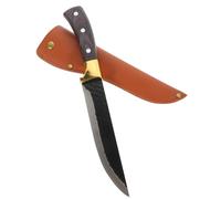 SHINEOFI Ensemble de Couteaux à Désosser 7 Pouces Forgés la Main, Lame Tranchante en Acier Traité Thermique, Manche en Bois Ergonomique avec Étui en Cuir Portable, Accessoire de Chef