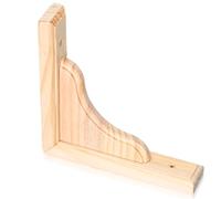 SHINEOFI Équerres Murales En Bois Brut À Peindre Support D'Étagère Triangulaire 5.91 X 5.91 X 1.18 Po Avec Vis Pour Cuisine Salon Bureau Livres Et Rangement Mural
